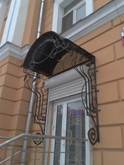Кованые козырьки,  навесы